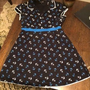 Sourpuss Rizzo dress with anchors sz XXL